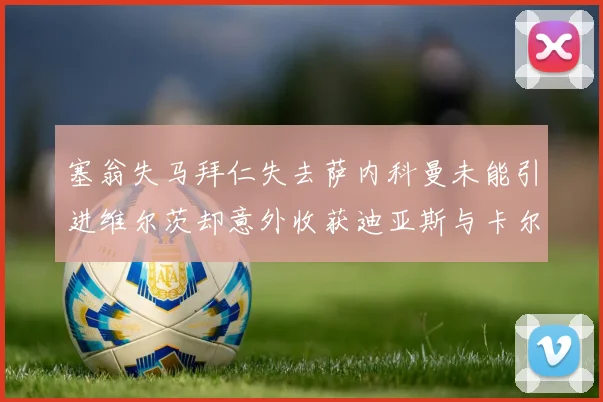 塞翁失马拜仁失去萨内科曼未能引进维尔茨却意外收获迪亚斯与卡尔的成长机会